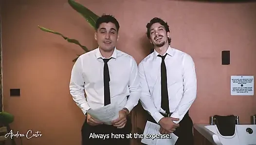An Interview Ends with a Threesome with Two Cocks in My Pussy - Andrea Castro, Papi Rodriguez & JOE Dimarco