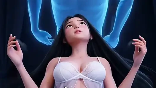 A lonely young beauty is haunted by a handsome ghost at night
