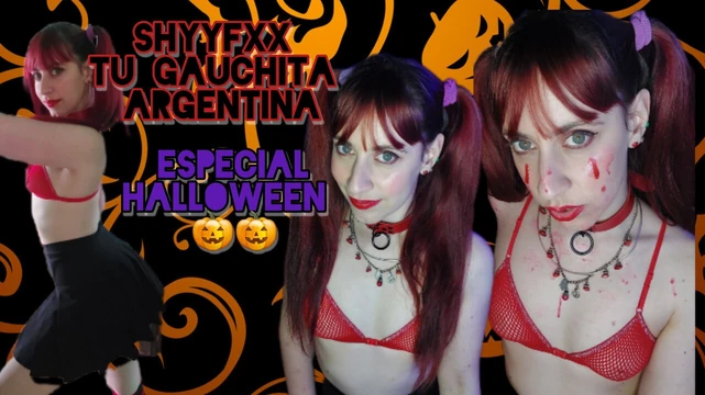ShyyFxx little sales hood gets into someone&#039;s house very dangerous... JOI HALLOWEEN part 2