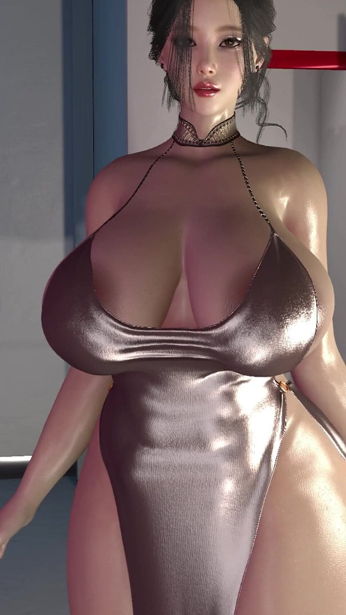 3D Huge Boobs Mature MILF Cheating with Big Old Dick