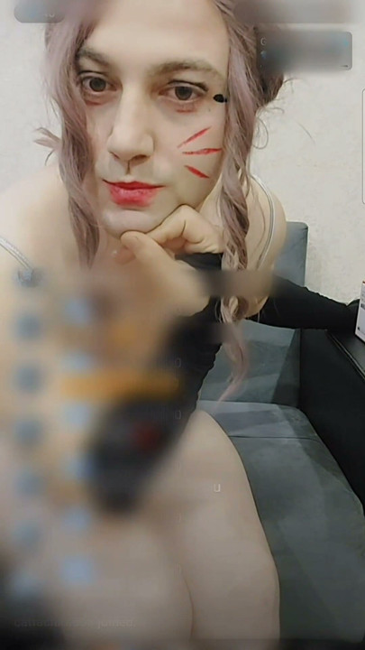 Handless Masturbation Cute Lady Boy Cock Between Legs Hot Horny Pretty Shemale White Smooth Skin | Clip 2