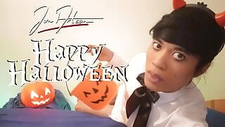 Truco o trato, no quiero dulces, quiero semen recién ordeñado para Halloween, o arrojo esperma en el buzón, es el Halloween de Jon Arteen.