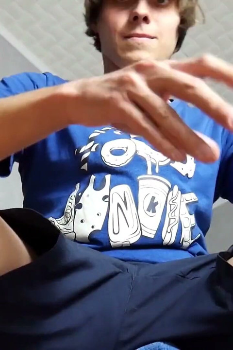 Twink feet master dominates and cums on you