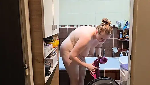 Душ Вместе Превращается В Горячий Секс И Заканчивается Киской Жены, Заполненной Спермой