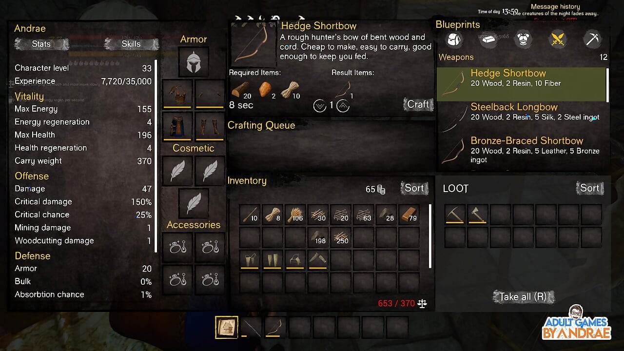 Ep11: Upgrade-uri stonehouse: cameră / baie și armă de bronz crafting în Wicked Island