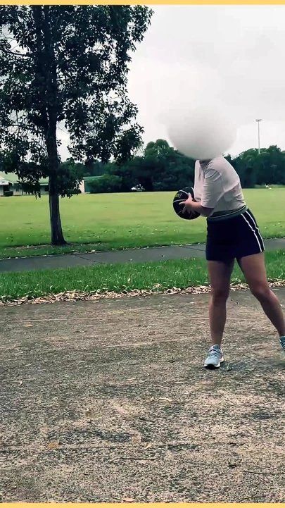 Jaw-dropping moment from "Wifey is dared to play basketball braless and no panties in a short skirt"