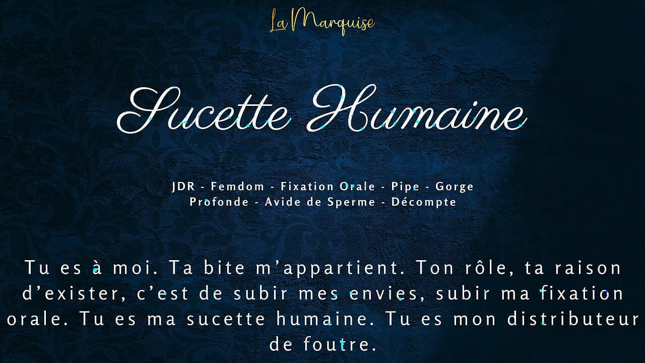 I'm hungry for your cock - french audio porn cum play