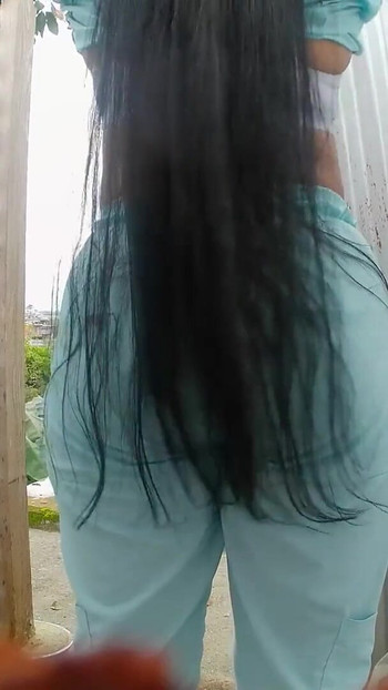 Jaw-dropping moment from "Camera Records Sexy Latina In Beach Dressing Room(BIG ASS)"