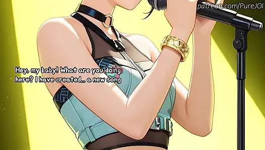 You were desperately trying to fill idol Zoey with your semen (Sex JOI)