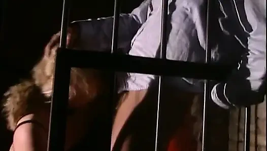 Pussy fuck in the cage for the big boobed MILF