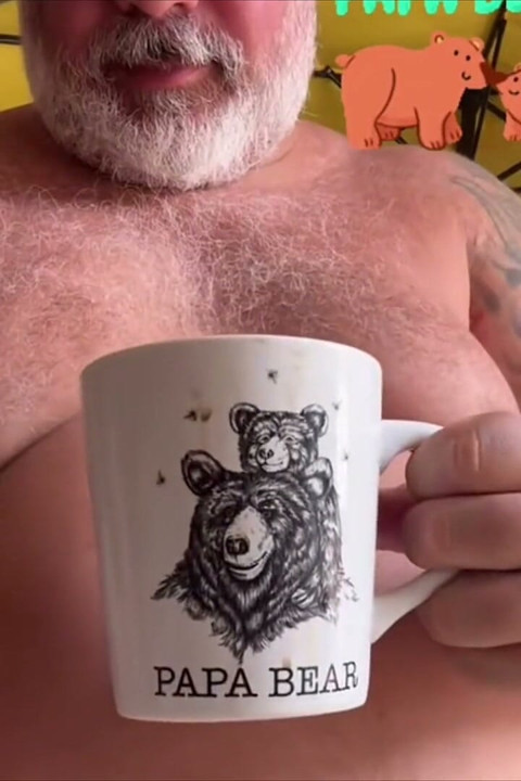 Handsome Older Fat Man Has a Cute Chubby Butt