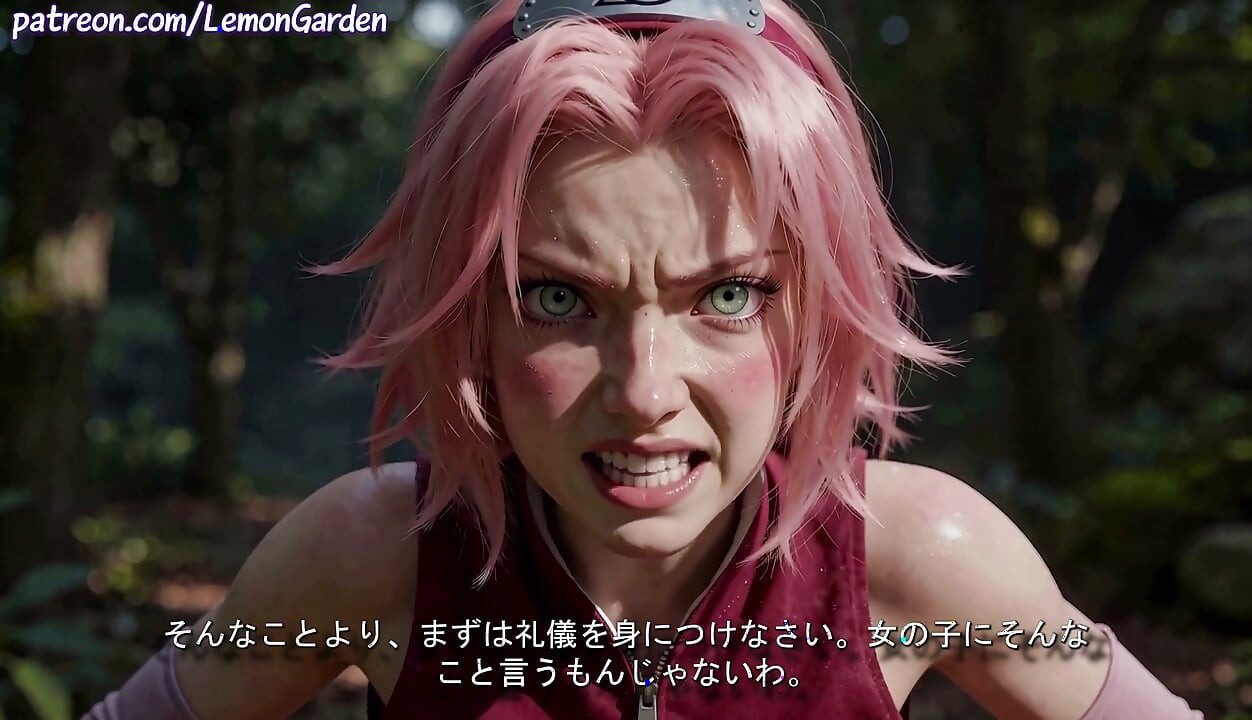Pink-Haired Kunoichi got the sex of her dreams in Konoha's Forbidden Forest 3d Hentai Naruto x Sakura