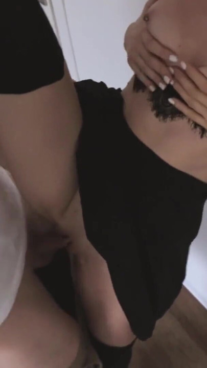 Passionate and highly arousing sex between a real couple after a party. | Clip 2