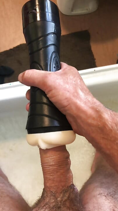 Big Cock Pissing and Fucking a Fleshlight