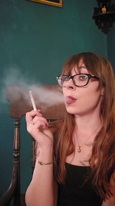 A very relaxing Saturday morning cigarette. Sensually smoking just for you