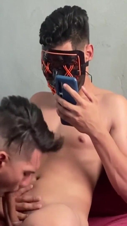 Unforgettable moment from "Straight buddy get sucked while watch porn"