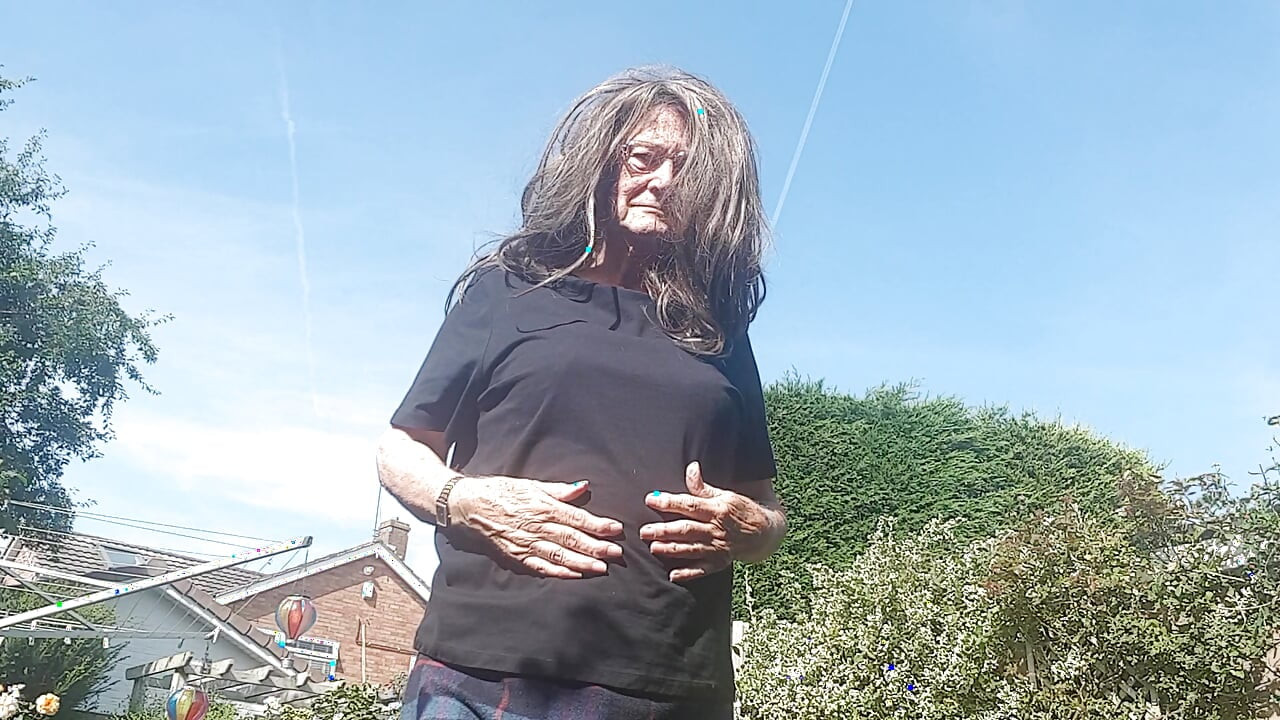 Long hair short skirt