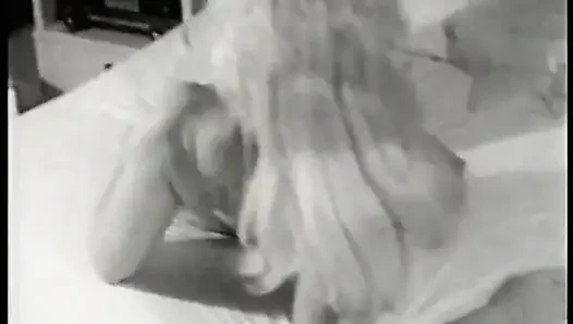 Vintage Busty Beauty Virginia Bell Bends Over Bends Over TV Showing Her Big Tight Breasts for You