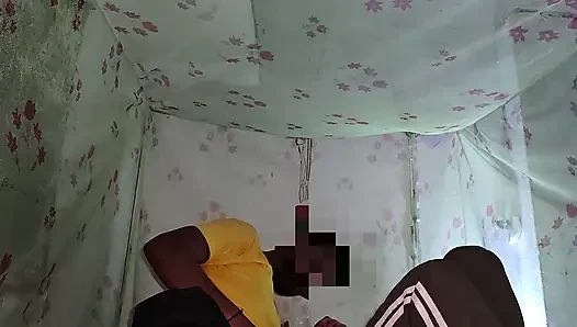 After a long time hard sex with loud moaning with Virgin college girl