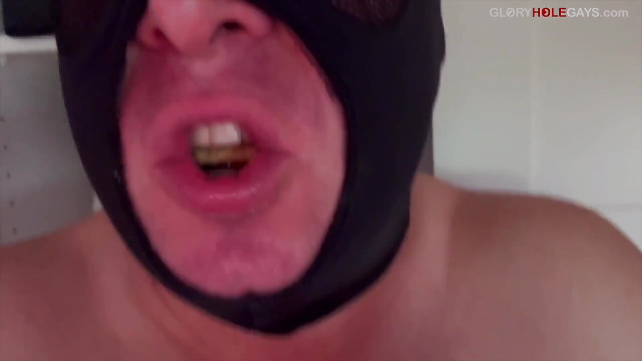 Locked Cock at the Hole - He Cums on a Cookie and Makes Me Eat It
