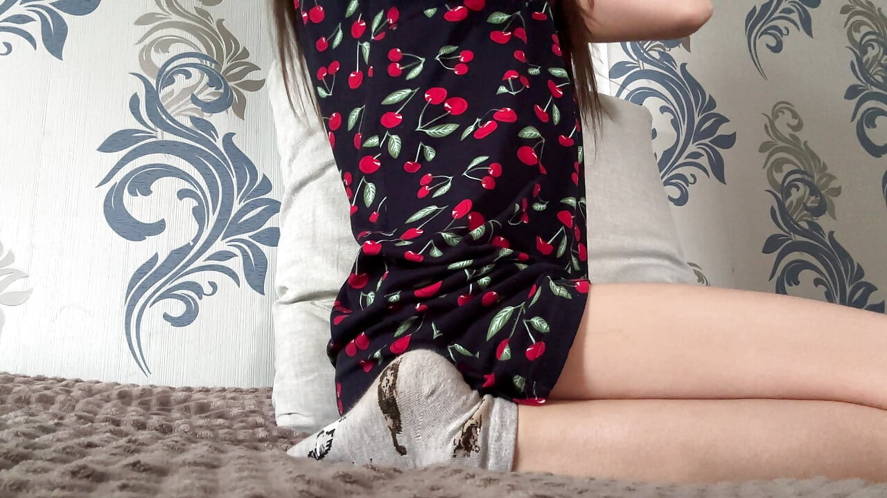 Sexy stepsister shows off her pink holes