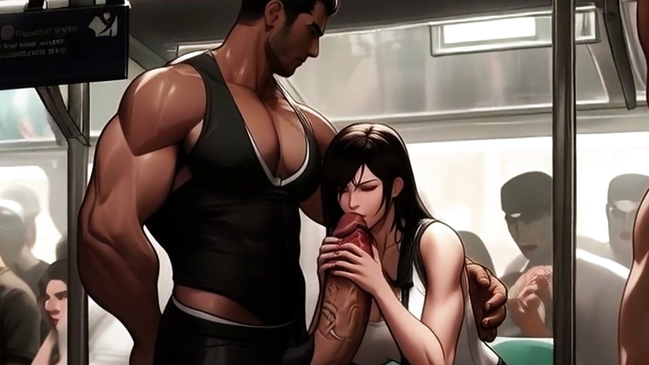 Tifa conoce un nuevo pene en el tren