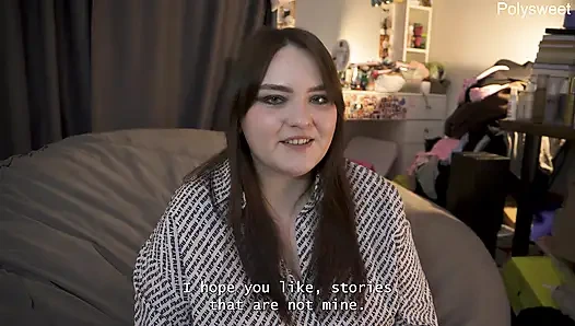 Porn story - ballgag I could only mumble while she fucked me with a strap-on