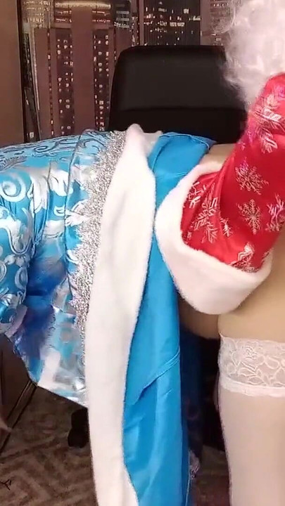 Emotional moment from "Snow Maiden's wet pussy and Santa's Magic Staff... )) #XMAS"