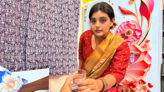İlk gece yeni evli Hintli desi müslüman çift romantik seks yapıyor, Hintli ilk gece Hintçe sesli seks mms