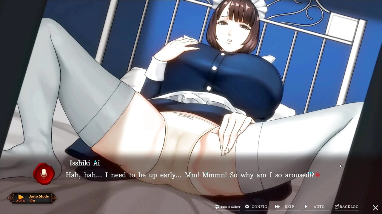 変態ゲーム - いたずらメイドが一人で部屋にいる - セクシーメイドのプライベートな瞬間