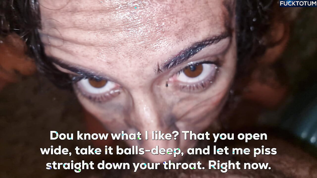 나는 그녀의 목구멍에 내 자지를 쑤셔, 그녀의 입에 오줌을 싸고, 그녀의 눈에 사정하여이 불순종하고 누워 창녀를 처벌했다.