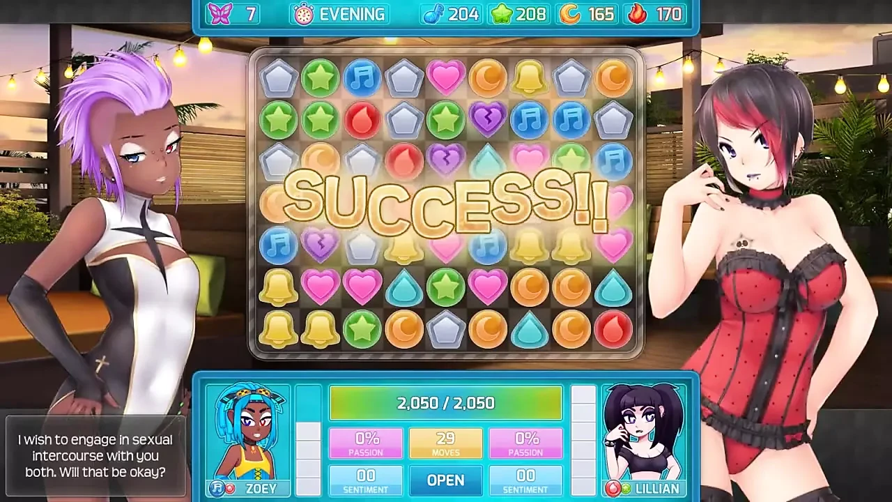 Huniepop 2 - dabal det - bhag 10 choot chatne ki kala Loveskysan dvara