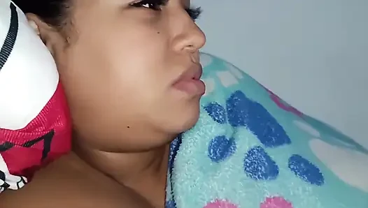 Tired He Came Home From Work I Start Watching Porn and Let My Wife Masturbate Me!!