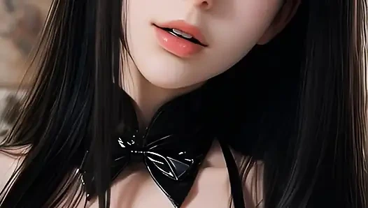 SFW Hinata From naruto bikini show and latex dance
