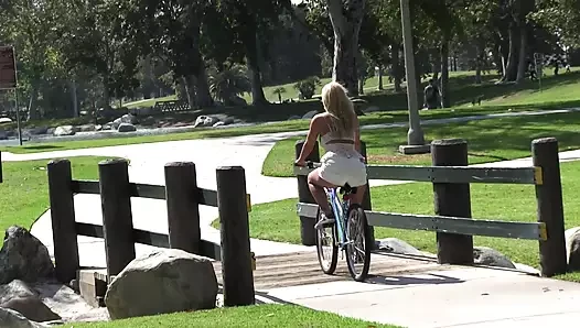 Big Ass Rides Bicycle in Shorts – Vol. 2 Scene 1