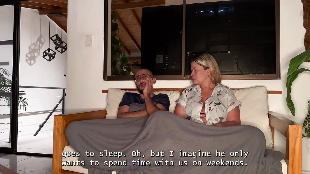 My horny brother-in-law is staying over, so I decide to ride his big, hairless cock with my MILF pussy until it's full of cum!