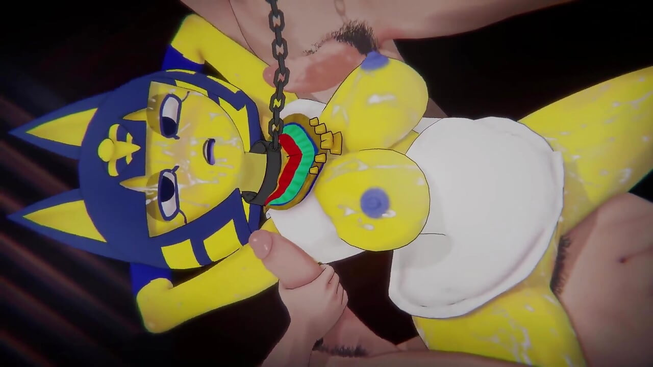 [přechod zvířat] - Ankha vstupuje do zóny (jízda na Villager & POV Zone Dance) (4k/ 60fps)