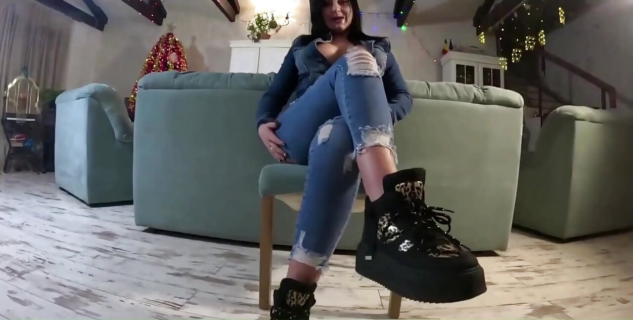 Hardcore Tease & Double Cum on My Ripped Jeans and Open Denim Jacket
