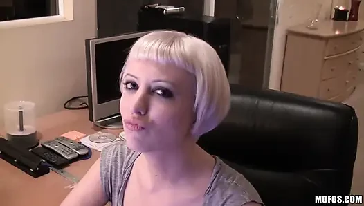 I Know That Girl - Blonde Cherry Torn & Chuck Get Dirty on the Computer with Some Hardcore Outie Pussy Sex Action