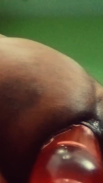 Thrilling moment from "I'm taking a very thick bottle in my ass while masturbating!"
