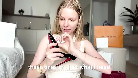 Findom Luxury Shopping Haul 12k $ Heavy Drain