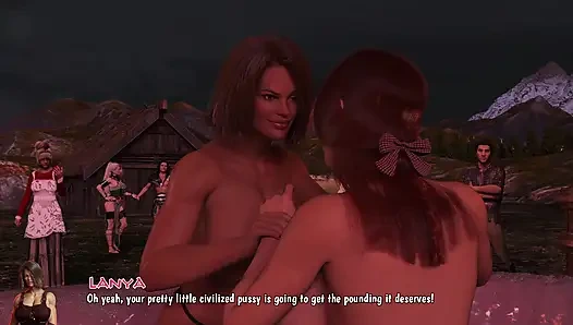 Penaklukan Barbar - Gadis-gadis seksi di lumpur