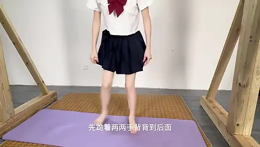 Матросская униформа, Японское видео + Тренировка + Порка