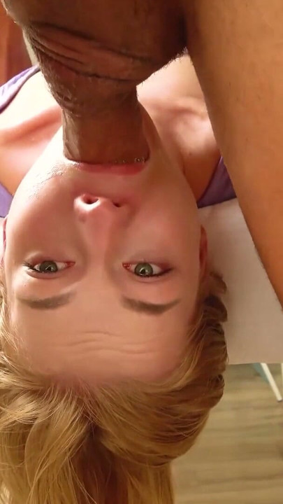 Cute Blonde Pornstar Mimi Cica Rough Face Fuck Throat Pie Close Up | Clip 1