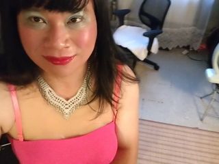 Vestido curto rosa choque 1