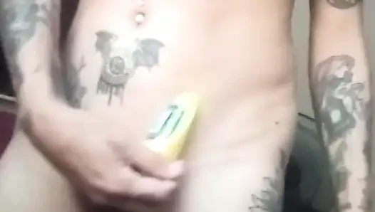 Petite playing alone with her wet pussy