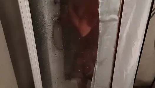 Caught My Stepsister in Shower. She Let Me Watch on She's Busty Body