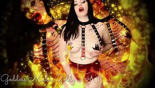 Сиськи за глотком, сексуальный Succubus получит твою душу!