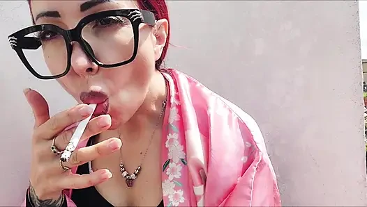 Take a moment to break with me while I sensually smoke