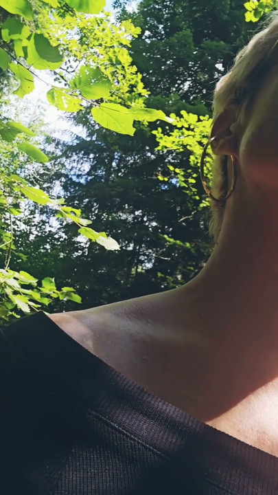 Mature Milf Looking for a stranger in the woods to suck and jerk him off thoroughly until he cums in my mouth | Clip 1